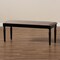 Baxton Studio Giovanni Sand Upholstered and Dark Brown Finished Wood Dining Bench 171-10925 - alternate 7